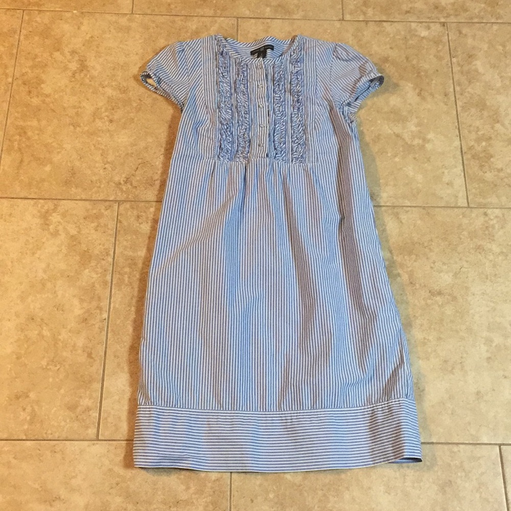 Gap blue striped dress with pockets
